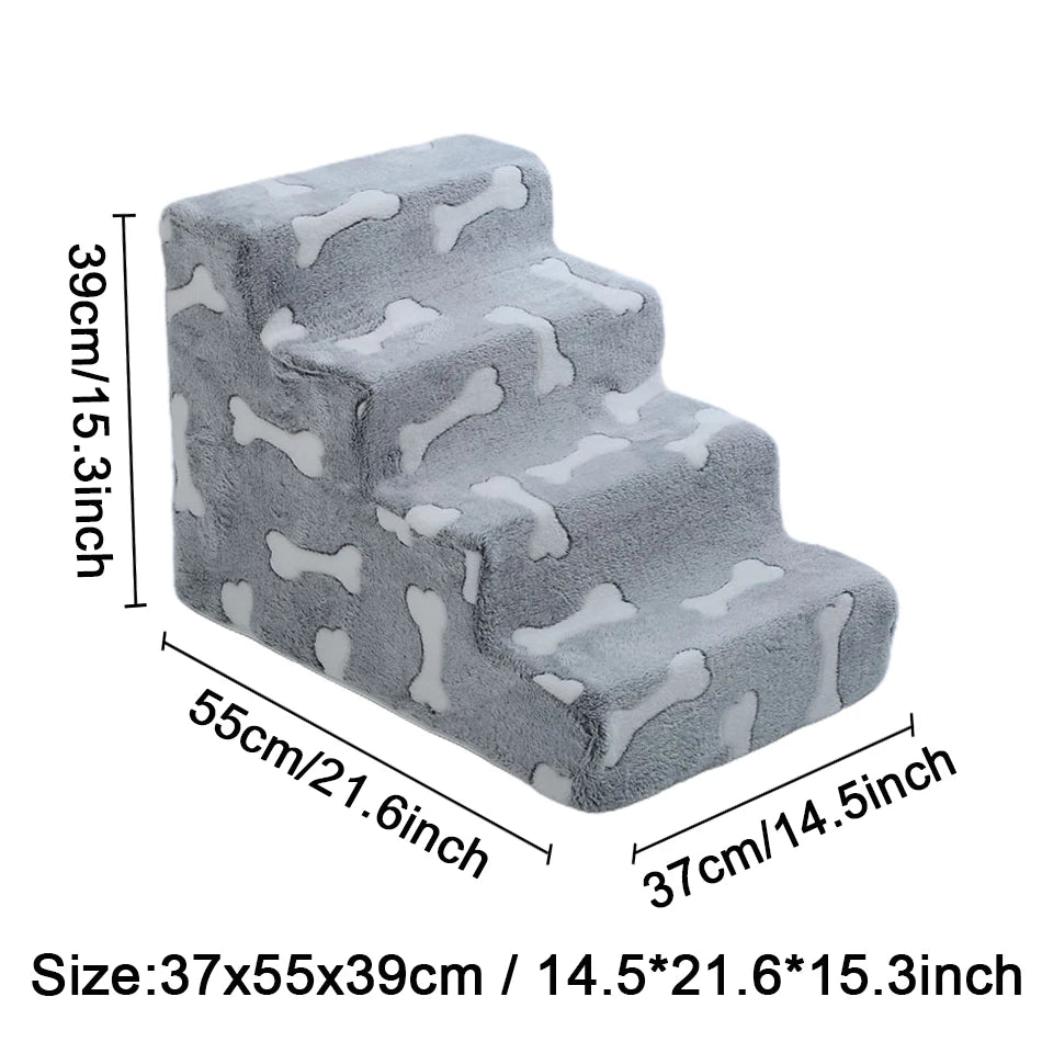 Dog Door Bone Shaped Pet Ramp Stairs for Medium Dogs