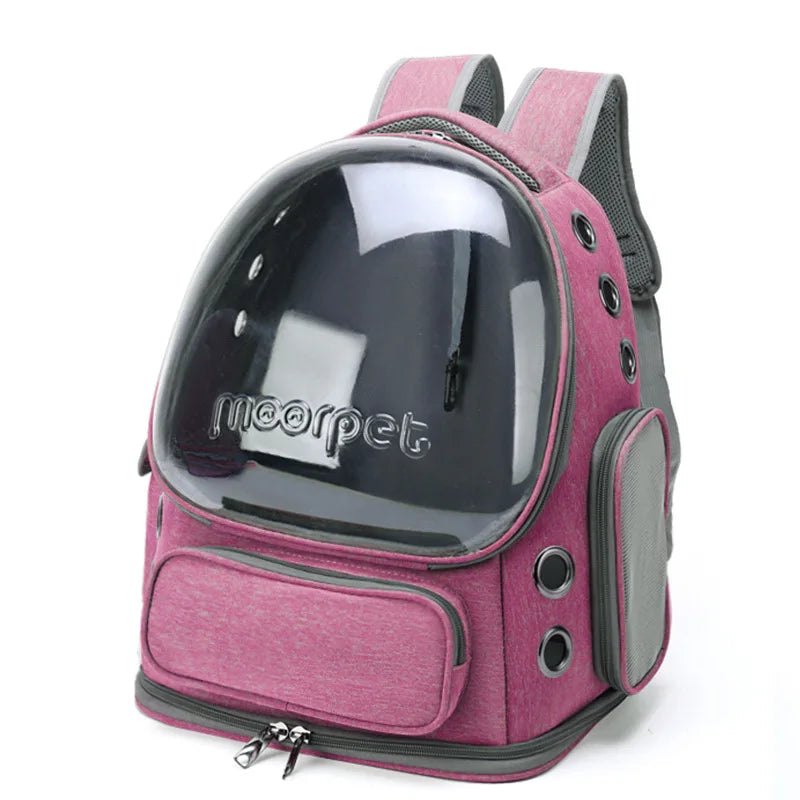 Pawstrip Transparent Cat Carrier Backpack for Cats and Small Dogs