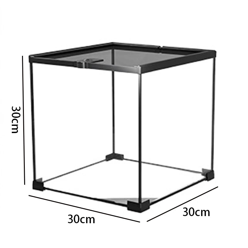 Miflame Glass Reptile Terrarium Habitat Tank for Lizards and Turtles