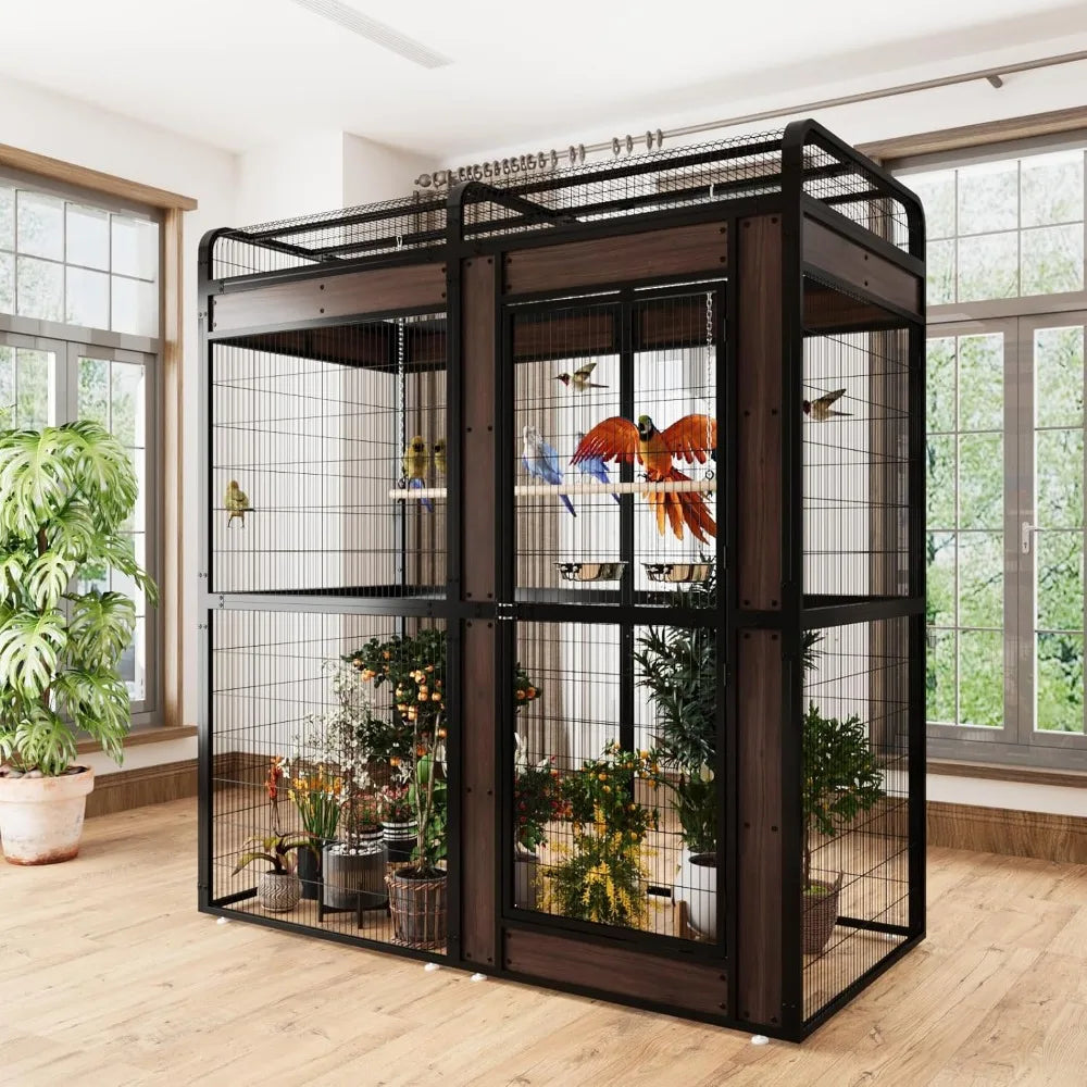 Gap Stainless Steel Bird Cage For Parrots And Budgies