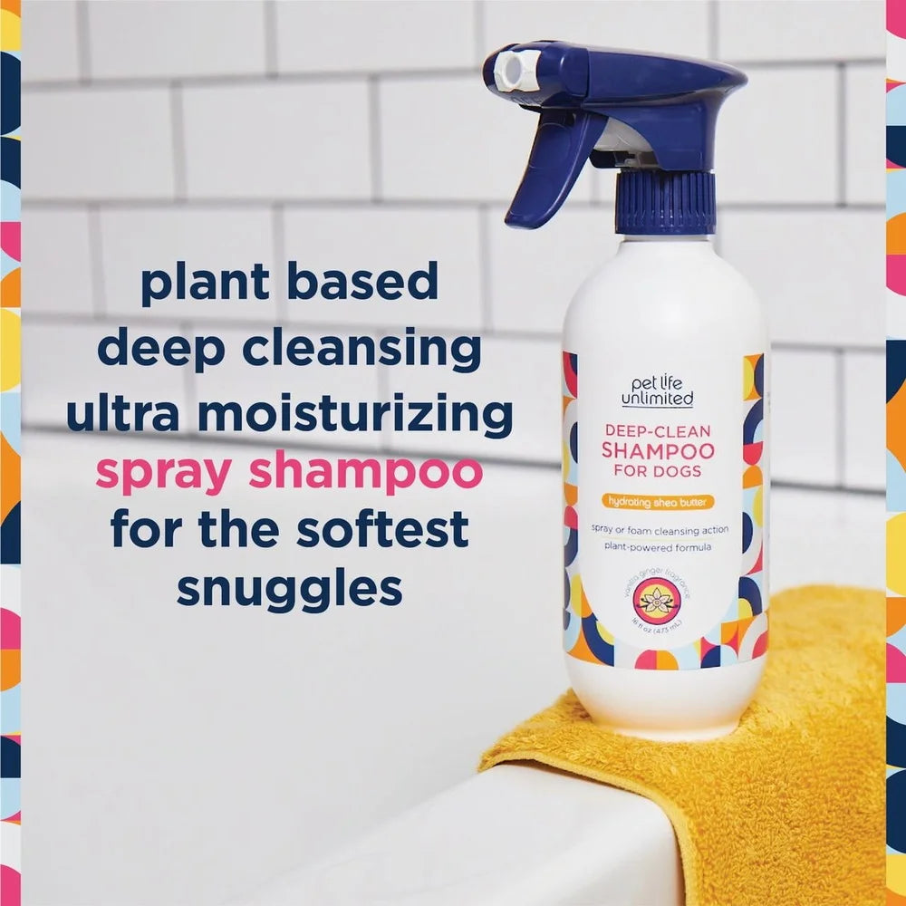 XMSJ Vanilla Ginger Deep Clean Dog Shampoo Waterless Bath Foamer