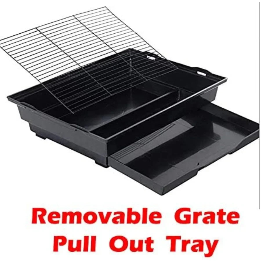 Guangdong Double Roof Top Hanging Bird Cage With Toys For Small Parrots