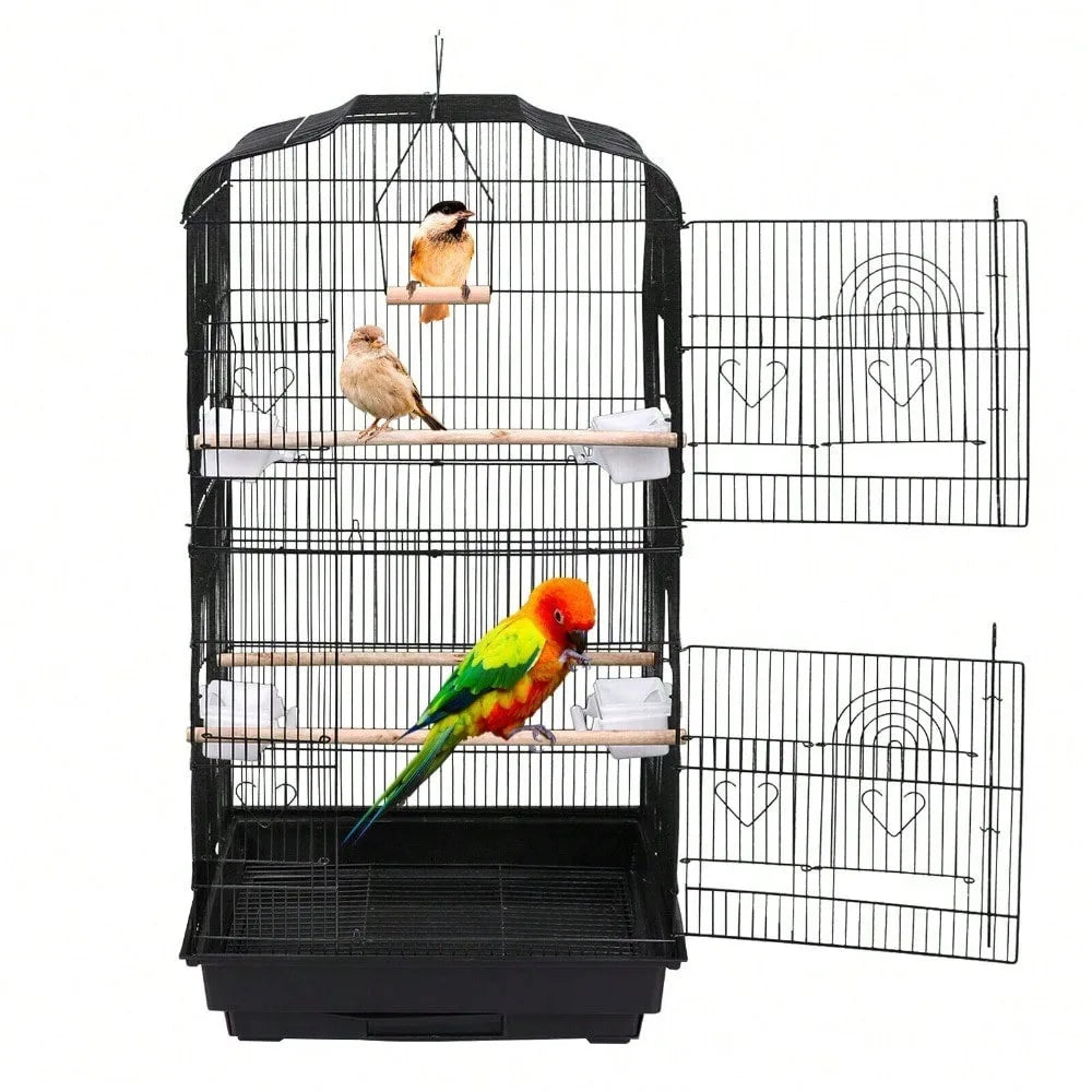Guangdong Iron Bird Cage For Cockatiel Parakeet With Stand