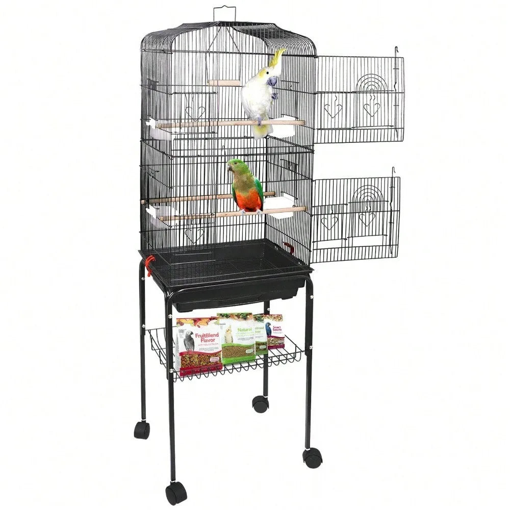 Guangdong Iron Bird Cage For Cockatiel Parakeet With Stand