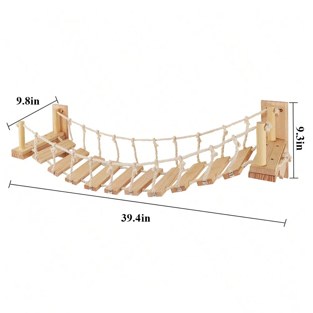 PETRAVELCN Wall Mounted Cat Bridge for Indoor Cats