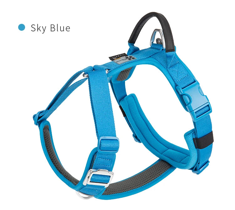 Small Combination Reflective Nylon Dog Harness Vest No Pull Adjustable