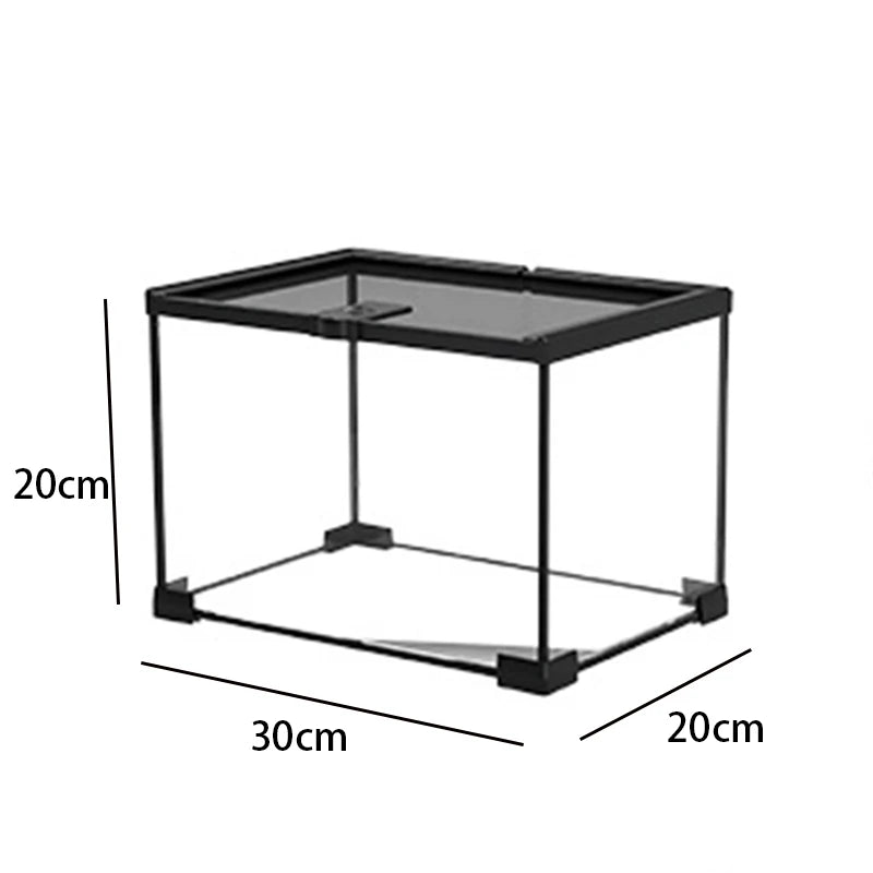 Miflame Glass Reptile Terrarium Habitat Tank for Lizards and Turtles