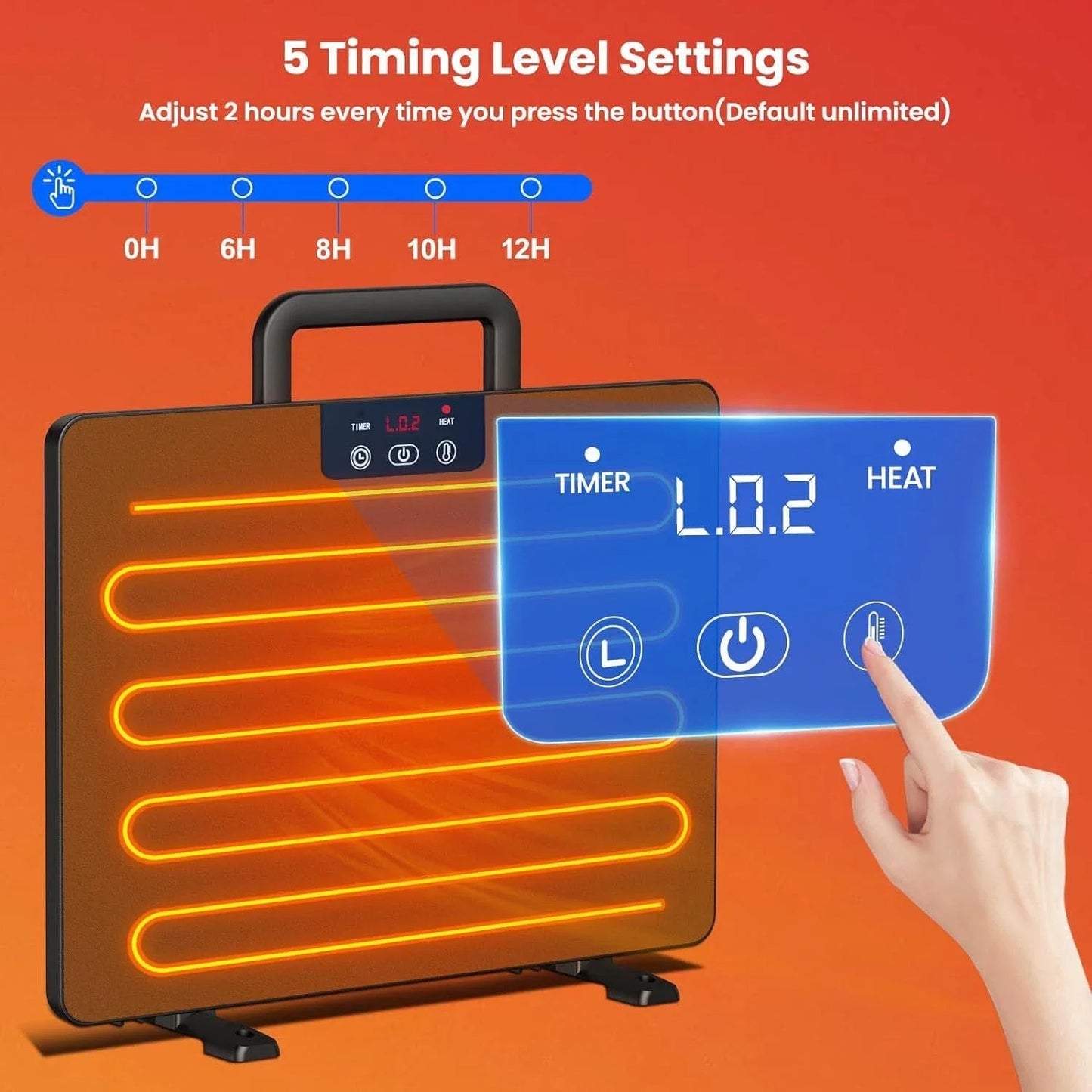 High Concerned Chicken Coop Heater Thermostatic Panel Adjustable Temperature