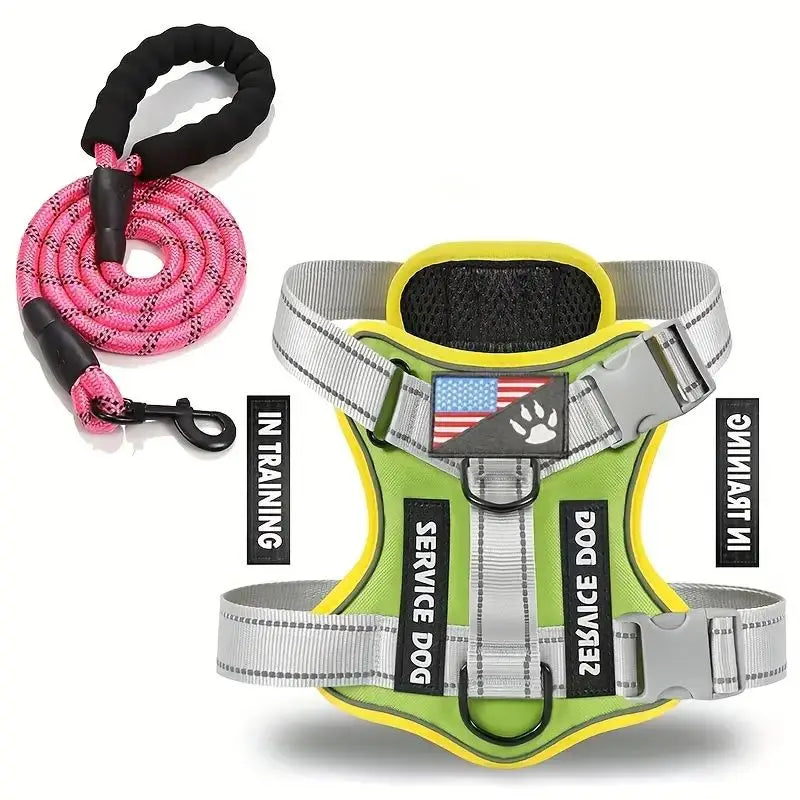 CN Zhejiang Escape Proof Dog Harness And Leash Set Reflective