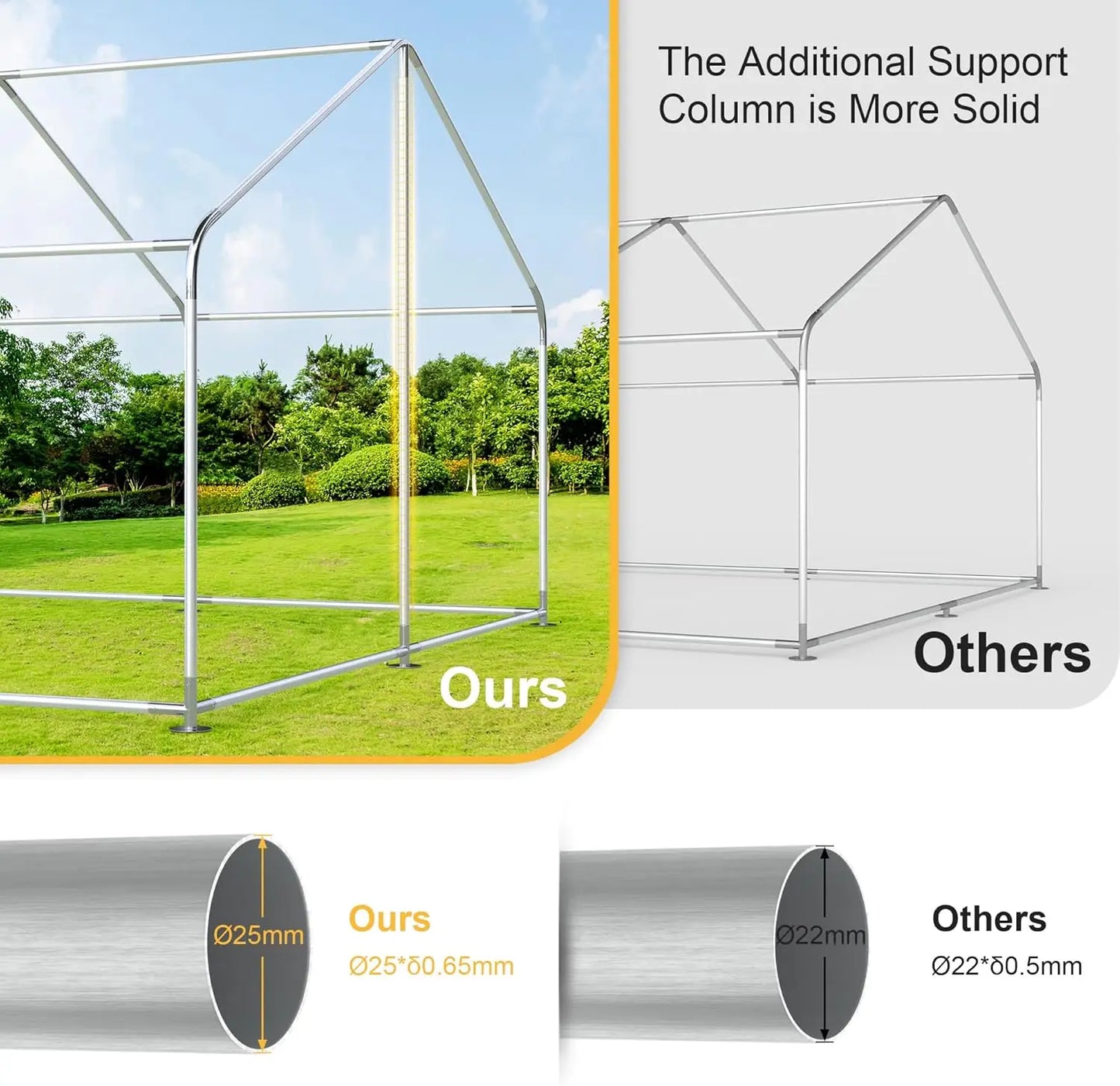 Farm Animals Chicken Coop Walk In Metal Run 20 Chickens