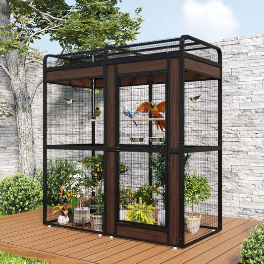 Gap Stainless Steel Bird Cage For Parrots And Budgies