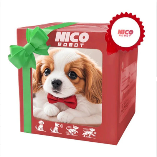 MINISOCN Interactive Plush Robot Puppy Walking Barking Tail Wagging