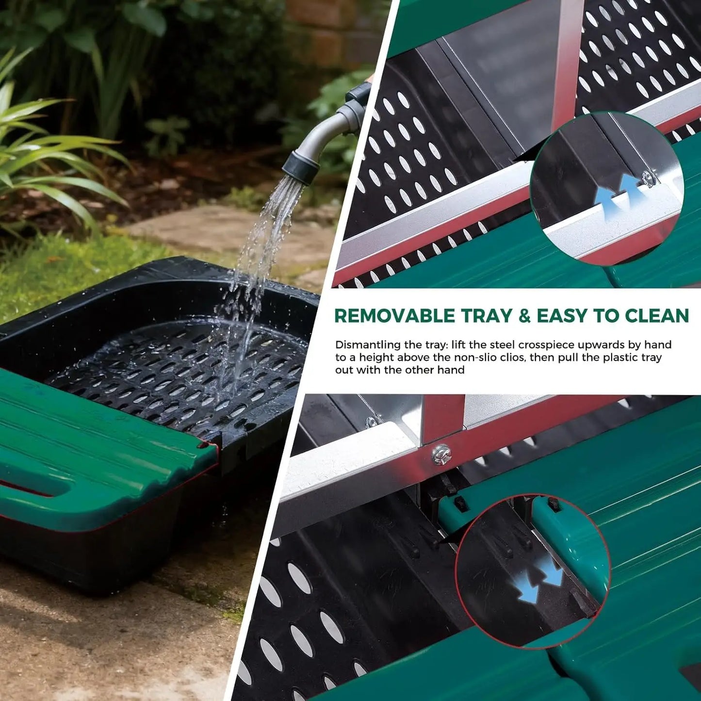 TWISTER.CK Metal Chicken Nesting Box With Automatic Rollout Egg Collection