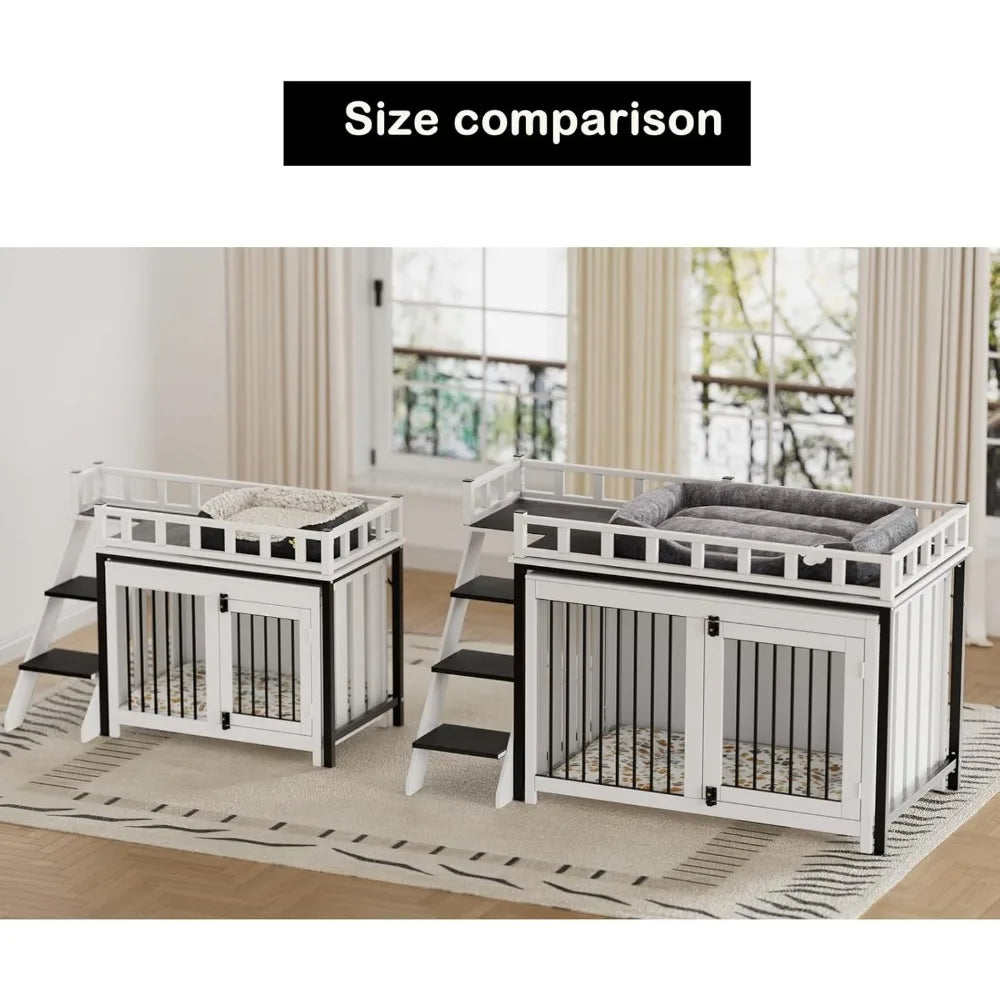 DAFIFY LoftStyle Dog Crate Furniture With Double Doors HeavyDuty Kennel