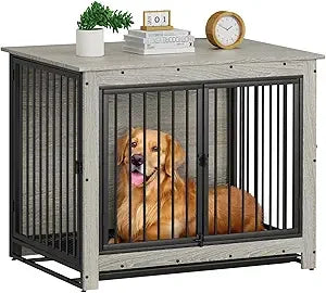 High Concerned Dog Crate Furniture Wooden Kennel Indoor