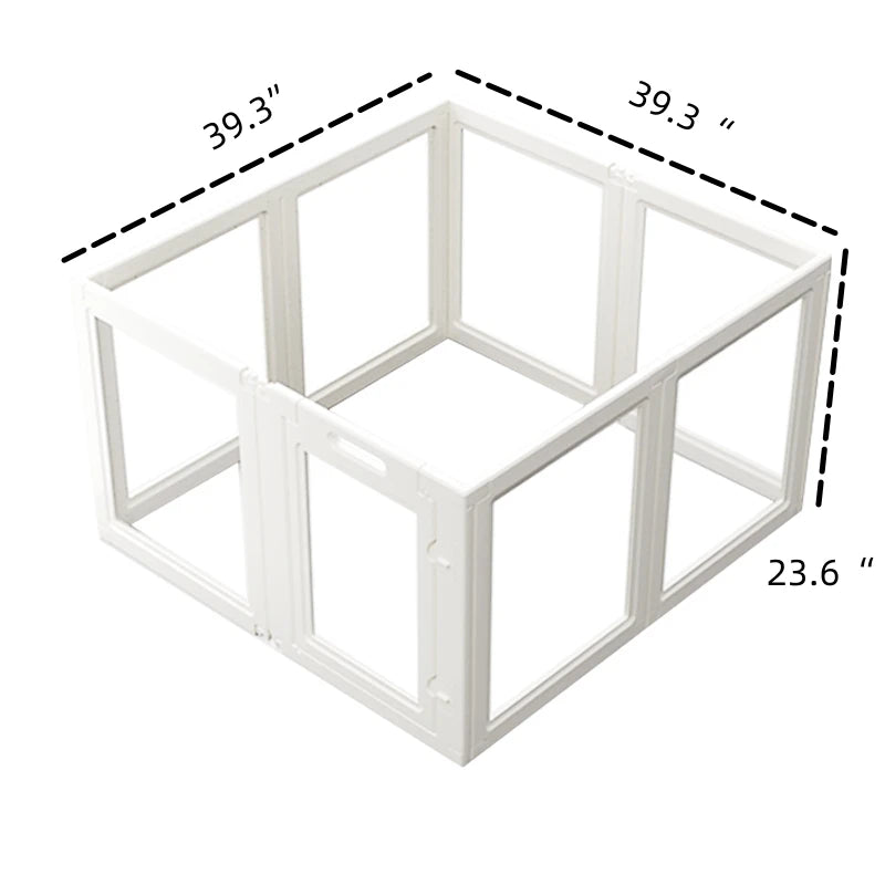 Dog Door Clear Fence Playpen No Tool Kennel For Dogs