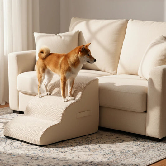 Dog Door 3 Step Cat Dog Ramp Staircase Pet Comfort