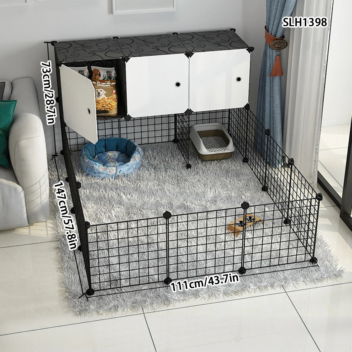 Zhejiang Pet Fence Dog Barrier For Small And Medium Dogs