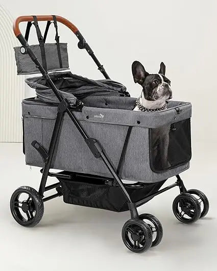 TIFICY Dog Stroller For Large And Medium Dogs Foldable Ventilated Heavy Duty