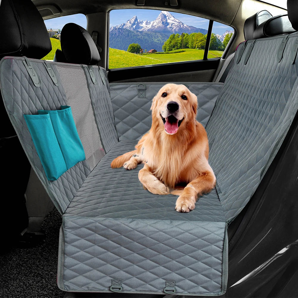 Waterproof Dog Car Seat Cover Hammock Safety Belt For SUV