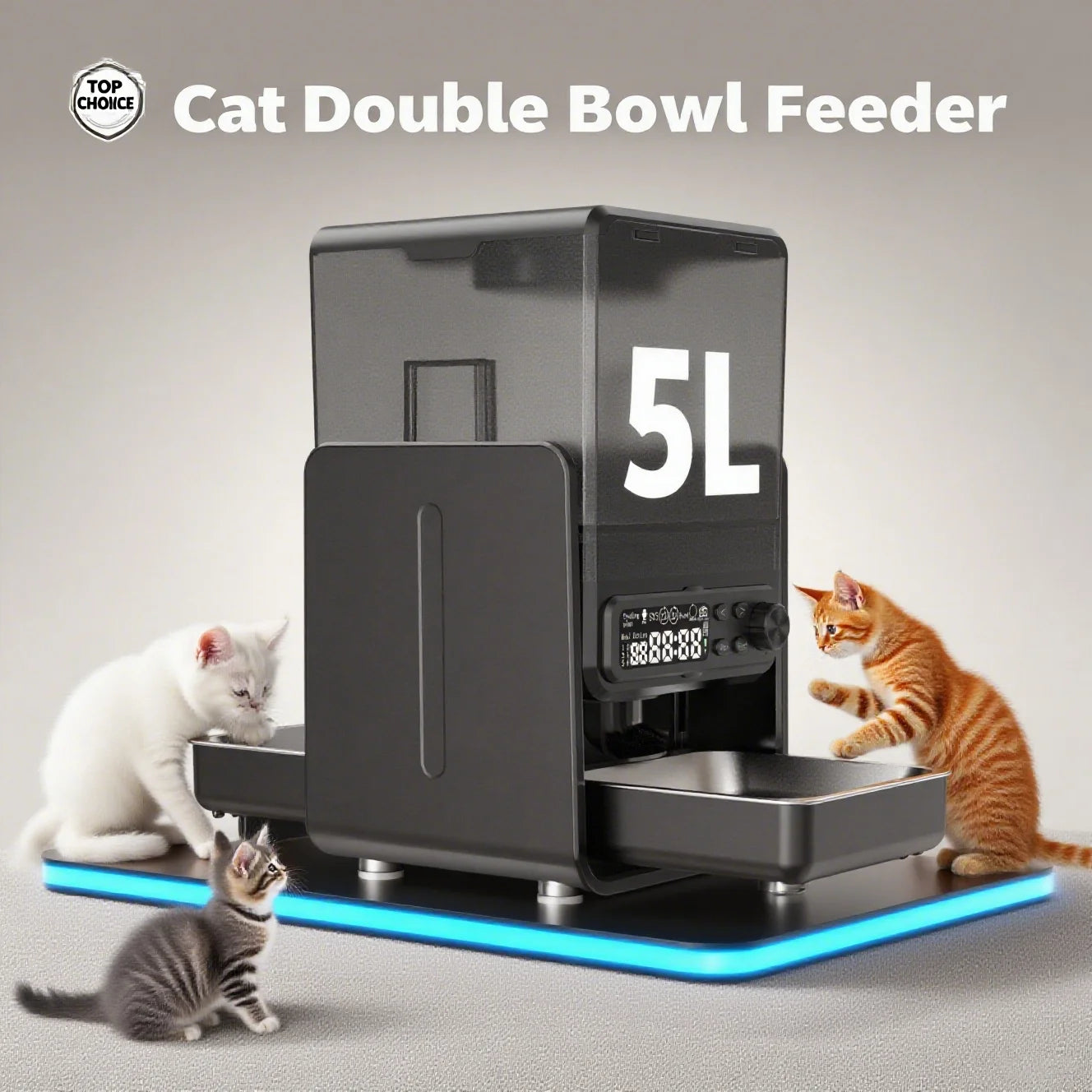 Cityflee Smart Pet Feeder Automatic With Timed Feeding For Cats And Dogs