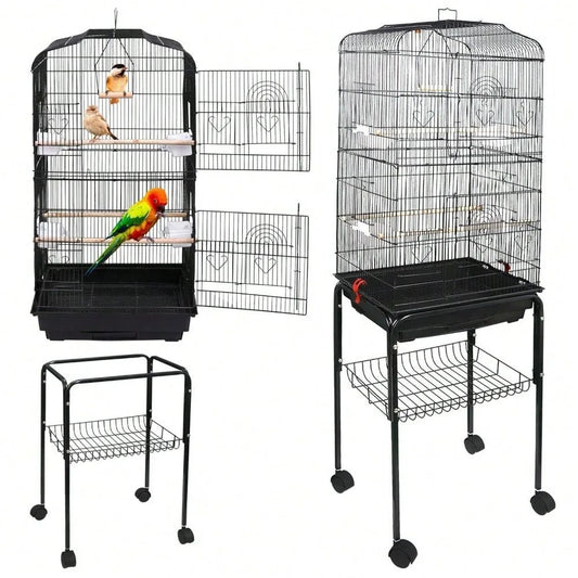 Guangdong Iron Bird Cage For Cockatiel Parakeet With Stand