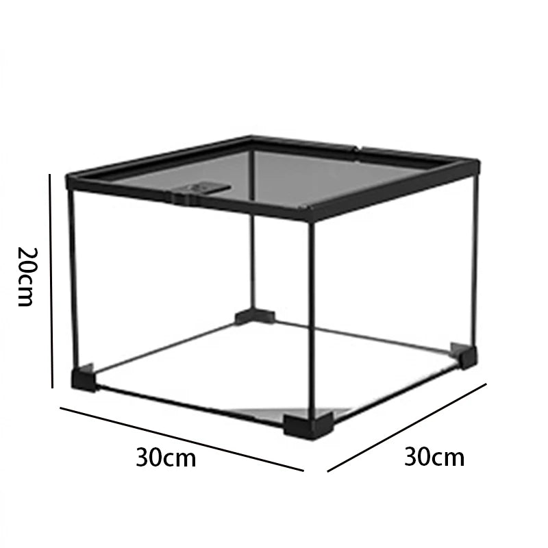 Miflame Glass Reptile Terrarium Habitat Tank for Lizards and Turtles