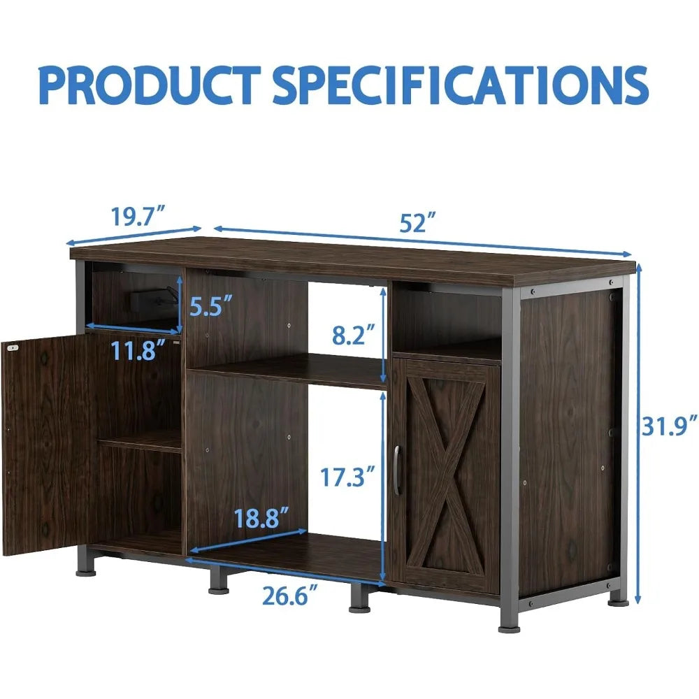 Heavy Duty Fish Tank Stand With Cabinet And Power Outlets