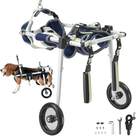 Hign Concerned 2 Wheel Dog Wheelchair For Hind Leg Paralysis