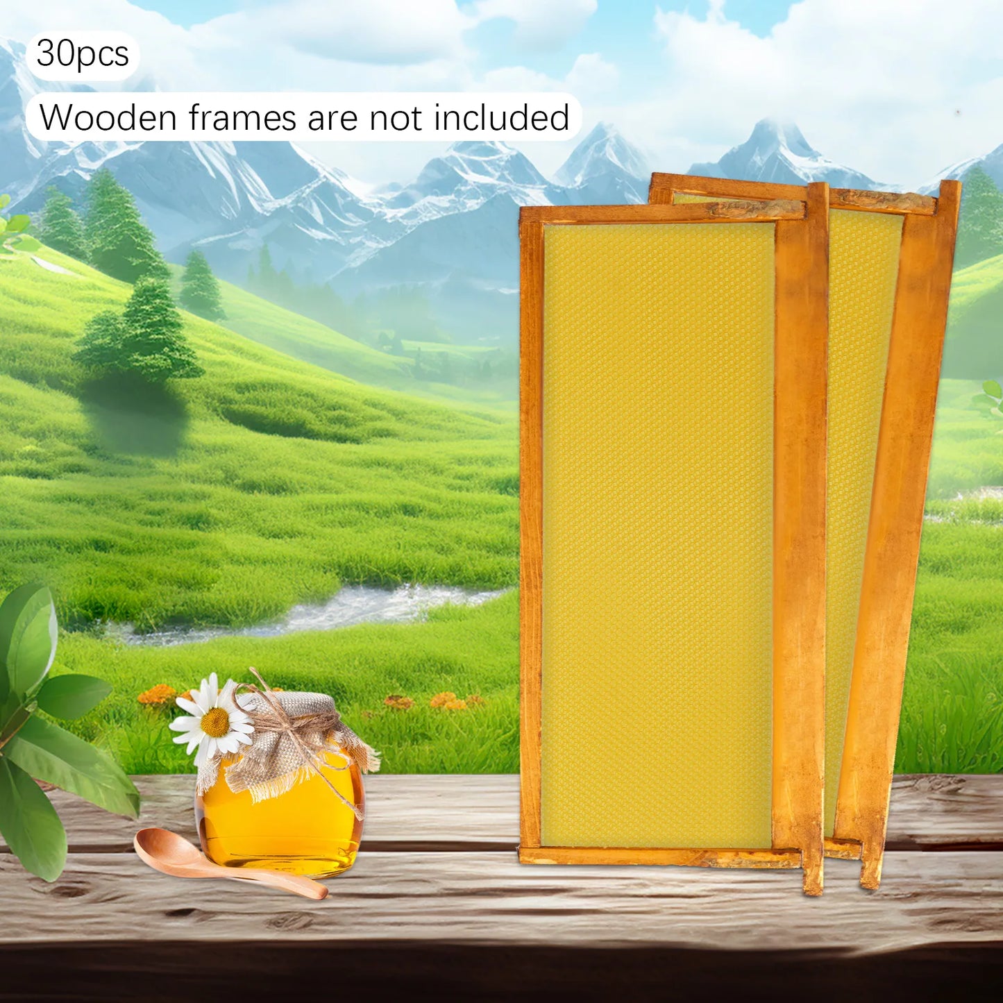 Beekeeping Starter Kit With Natural Beeswax Hive Foundations