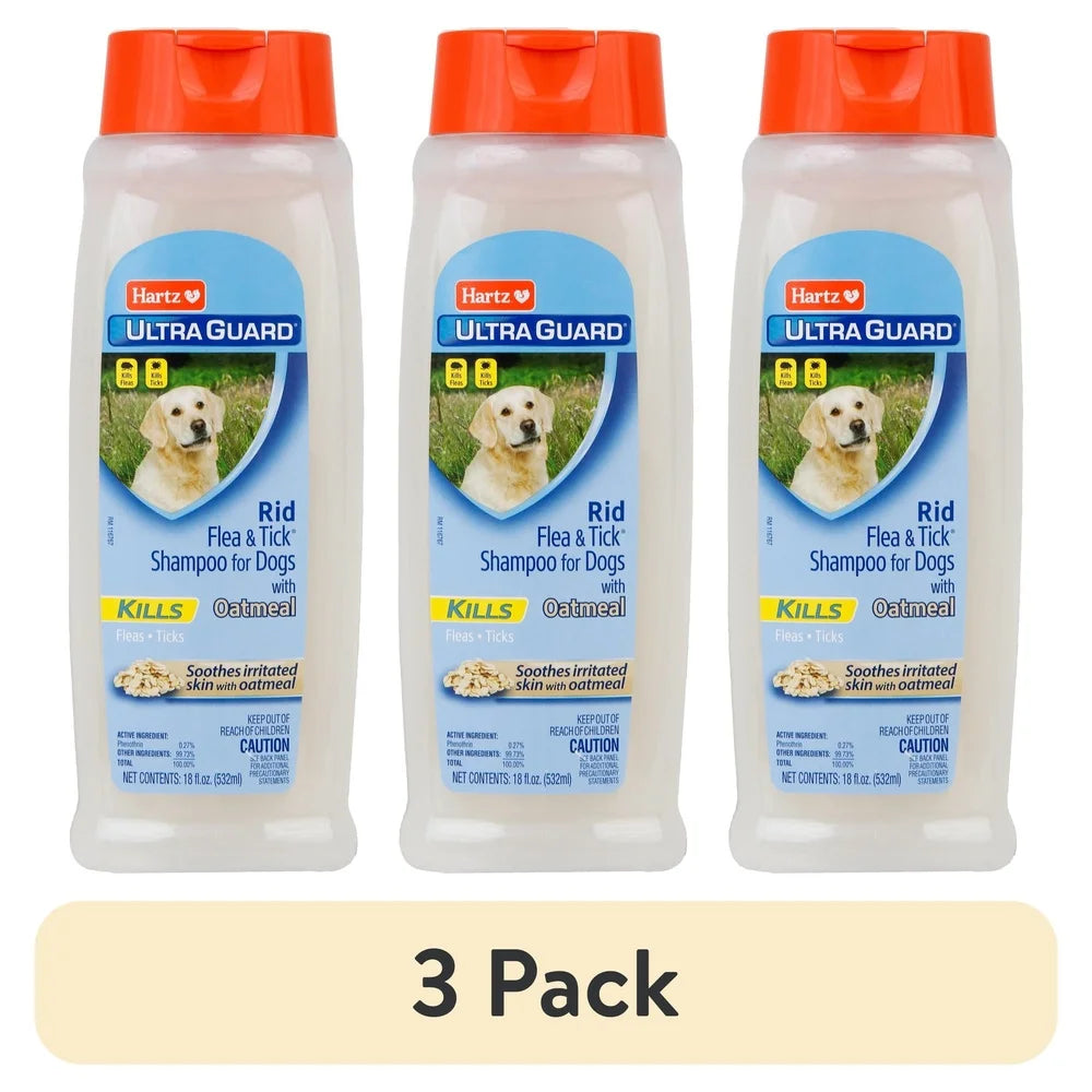XMSJ UltraGuard Flea Tick Oatmeal Shampoo For Dogs Vanilla