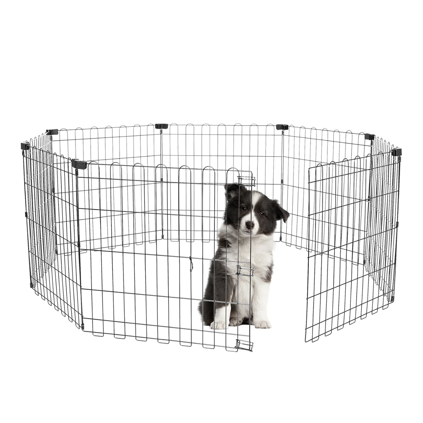 Foldable Metal Dog Playpen For Indoor Outdoor Pets Easy Assemble