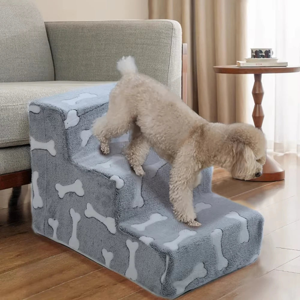 Dog Door Bone Shaped Pet Ramp Stairs for Medium Dogs
