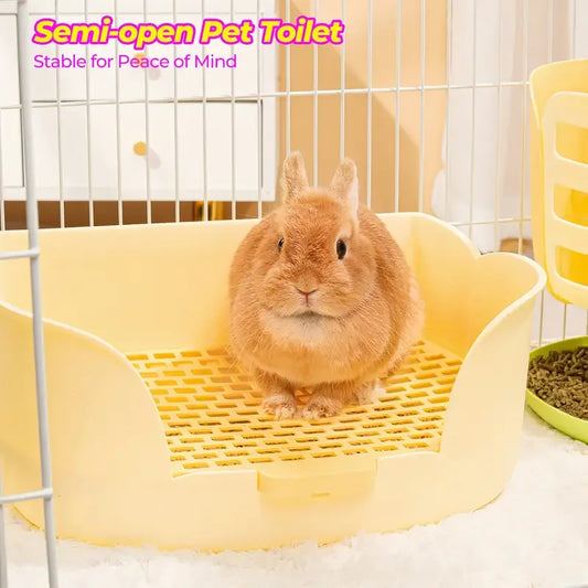Hign-concerned Rabbit Litter Box Potty Corner Trainer