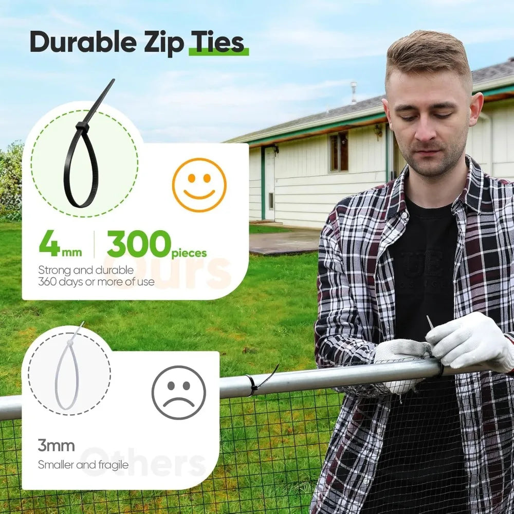 Galvanized Hardware Cloth Chicken Coop Run With Waterproof Roof