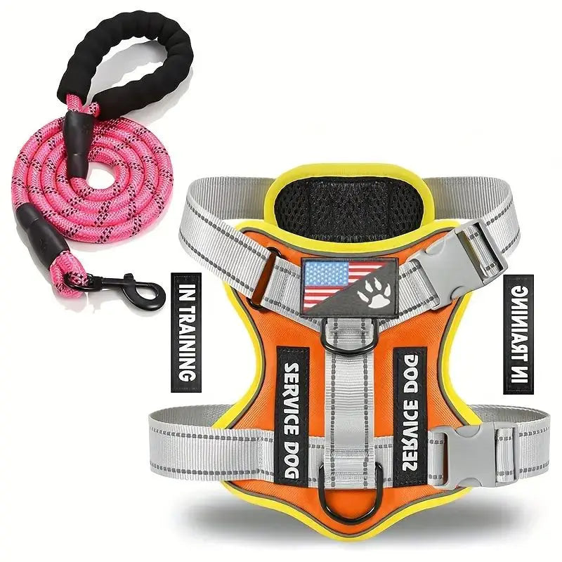 CN Zhejiang Escape Proof Dog Harness And Leash Set Reflective