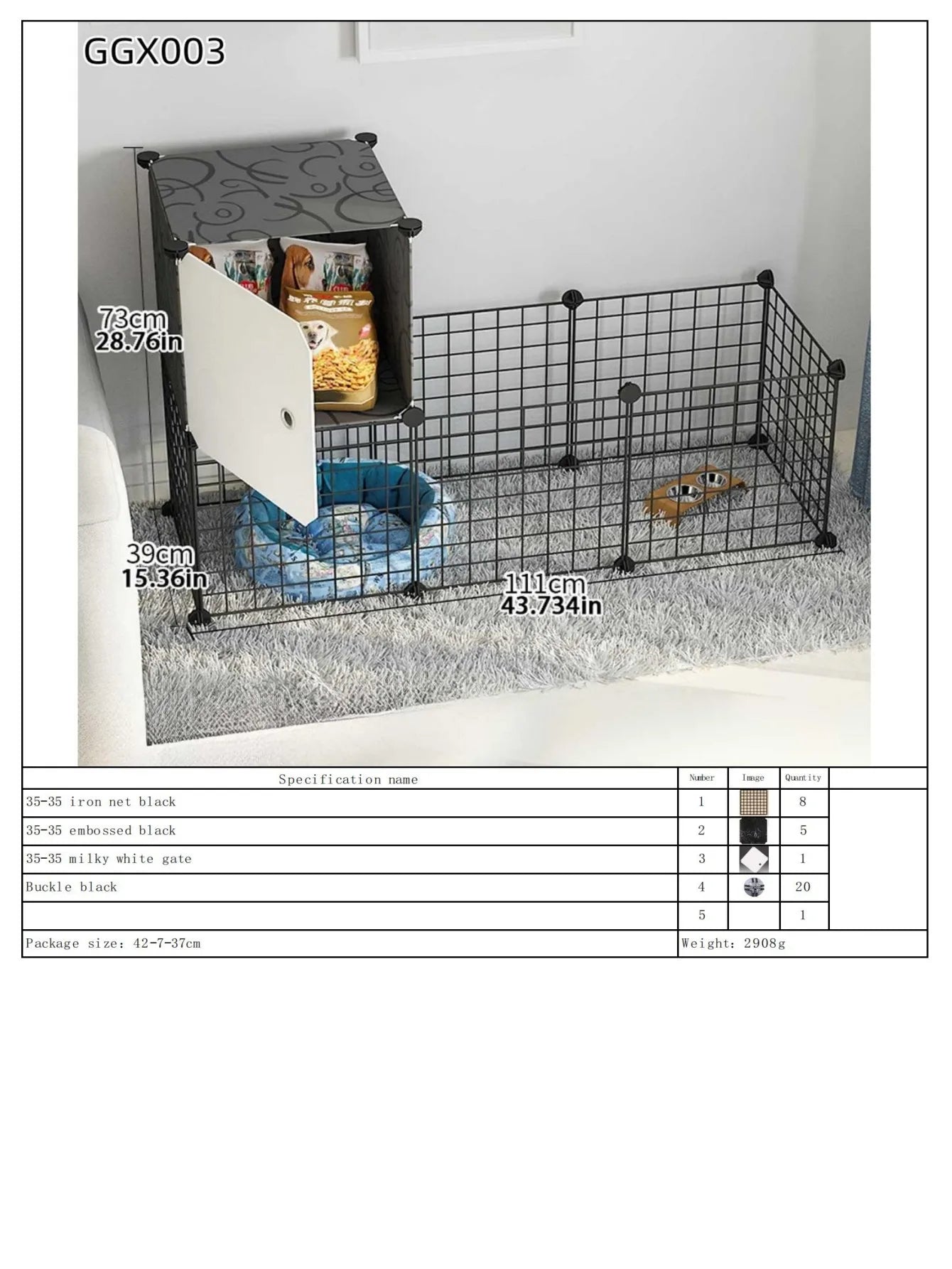 Zhejiang Pet Fence Dog Barrier For Small And Medium Dogs