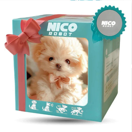 MINISOCN Plush Robot Puppy Interactive Walking Barking Tail Wagging Toy