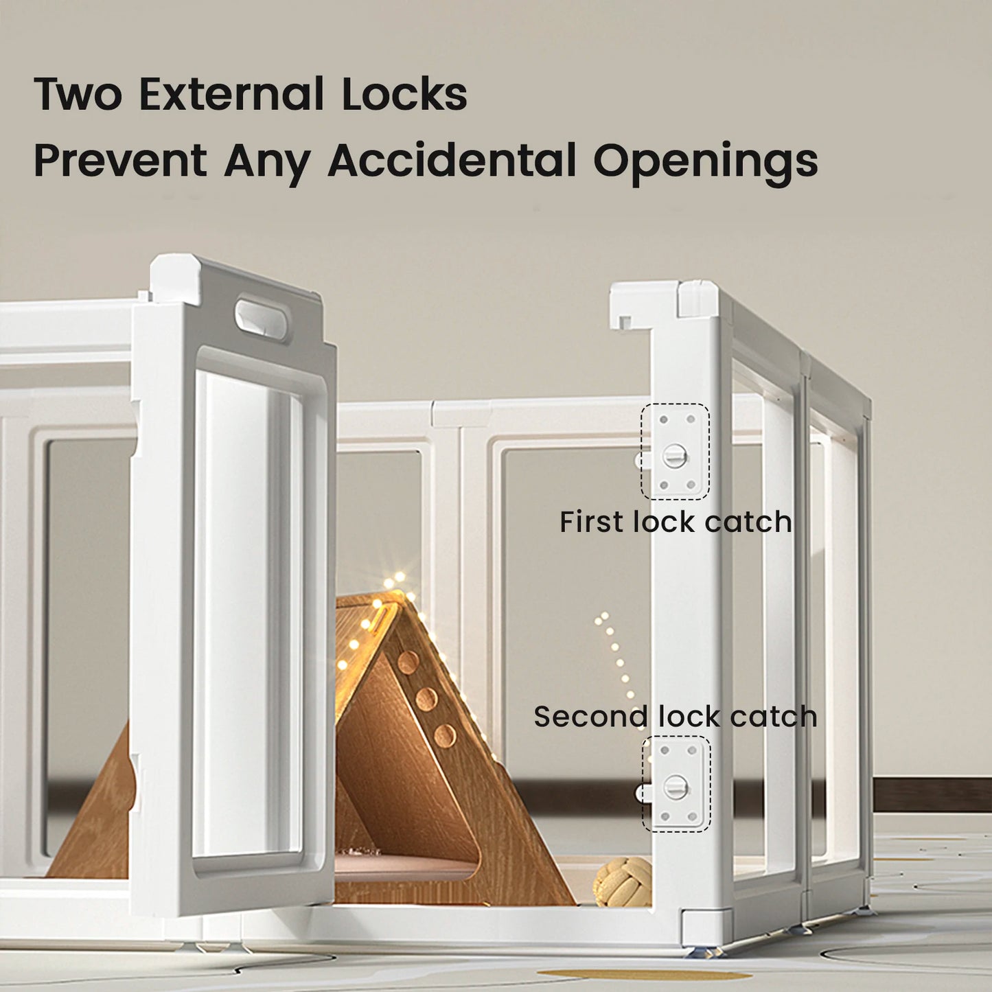 Dog Door Clear Fence Playpen No Tool Kennel For Dogs