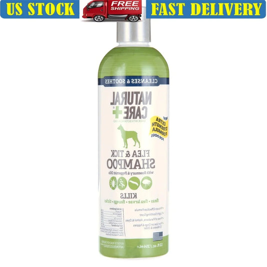 XMSJ Flea And Tick Dog Shampoo Peppermint Scent Biodegradable