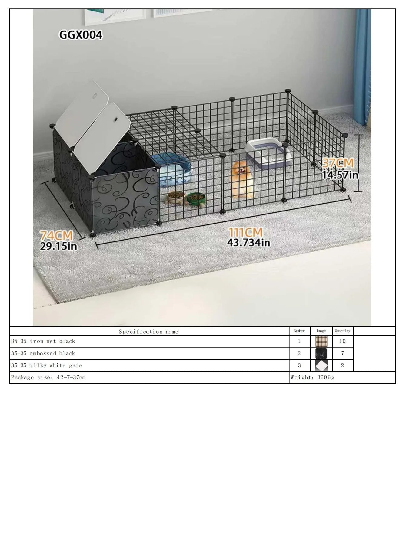 Zhejiang Pet Fence Dog Barrier For Small And Medium Dogs