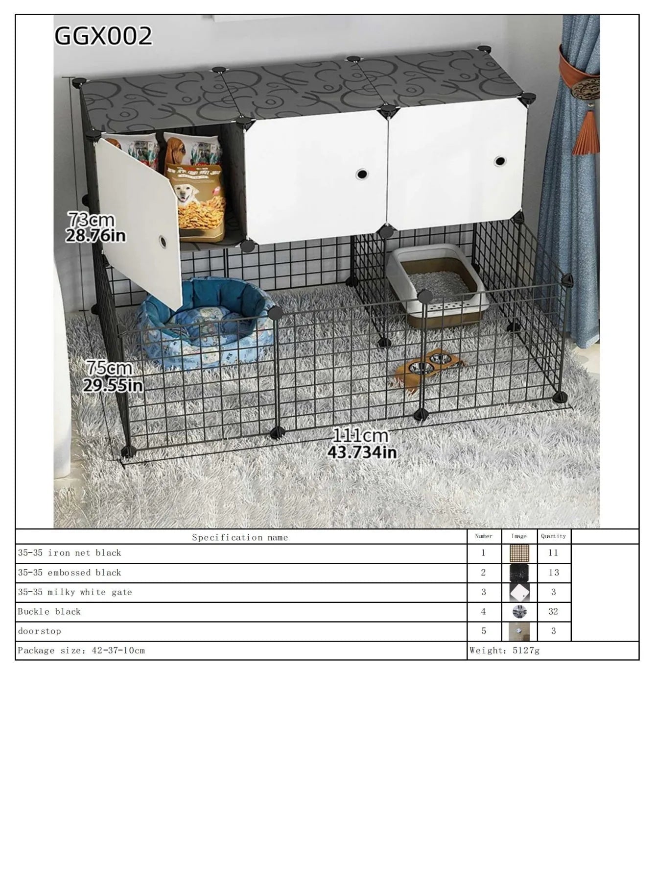 Zhejiang Pet Fence Dog Barrier For Small And Medium Dogs