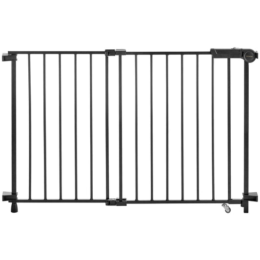 SucceBuy Adjustable Baby Gate Dog Gate With No Threshold Bar