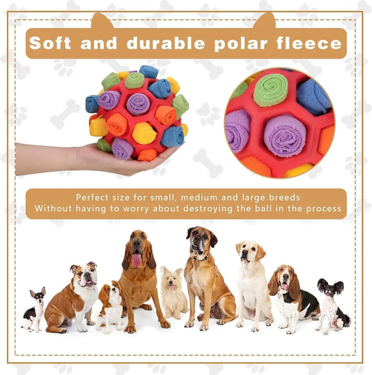 Interactive Dog Puzzle Toy Sniffing Ball Treat Dispenser Mental Stimulation