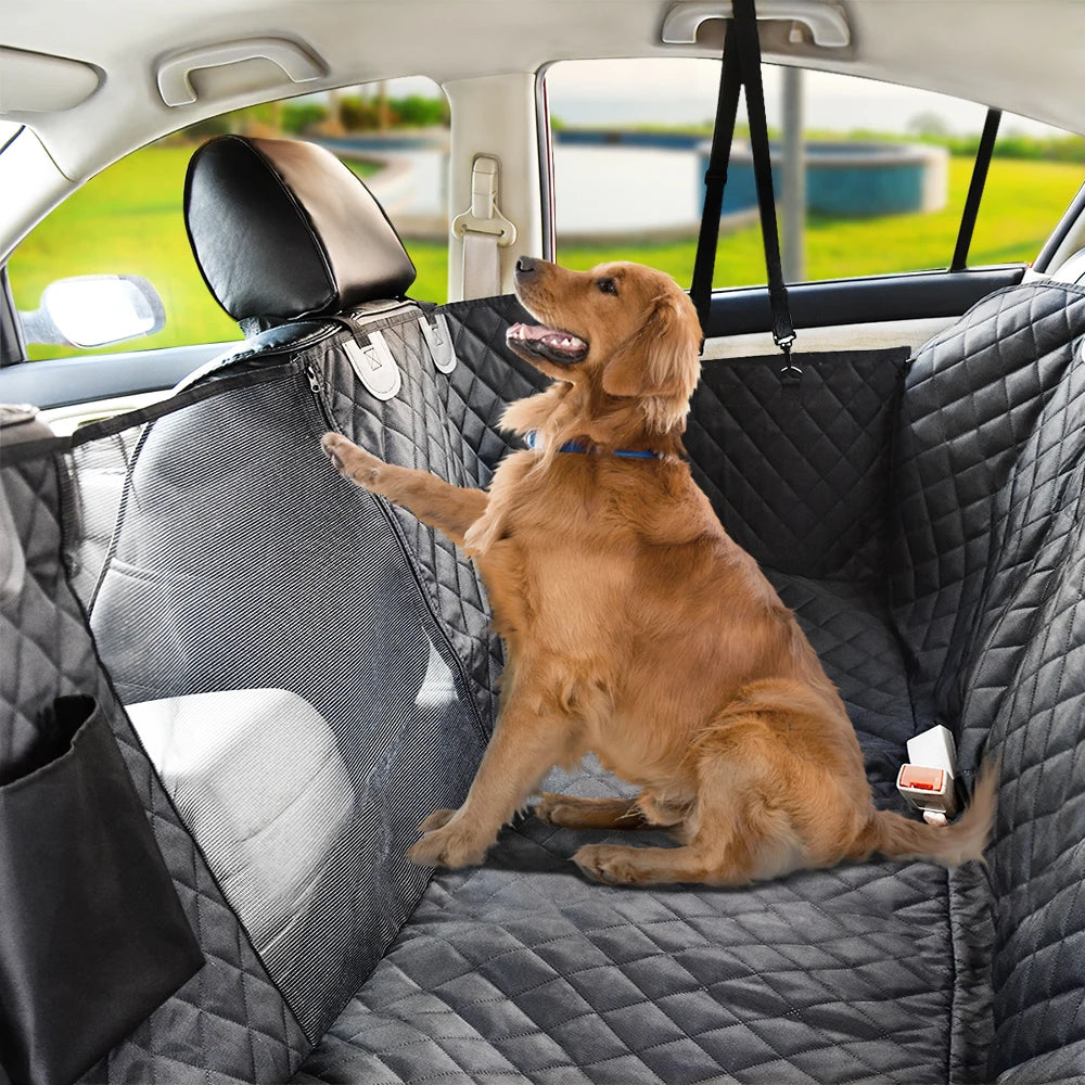 Waterproof Dog Car Seat Cover Hammock Safety Belt For SUV