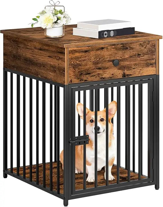 DAFIFY Dog Crate Furniture End Table For Small Dogs