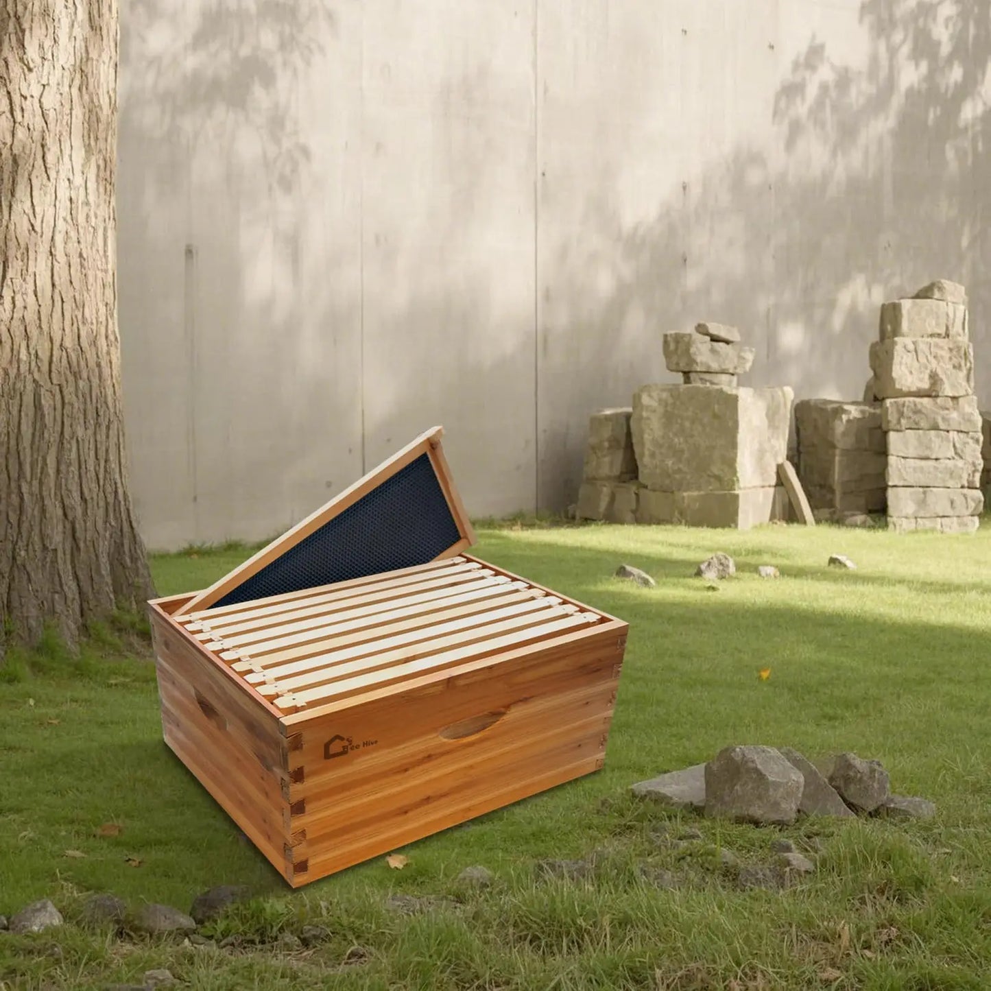 HiMISS Langstroth Deep Bee Hive Box With Wooden Frames