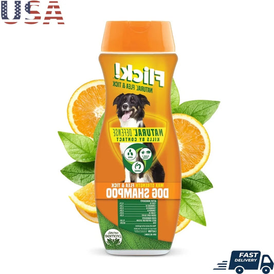 XMSJ Flea Tick Shampoo For Dogs Max Strength Essential Oils