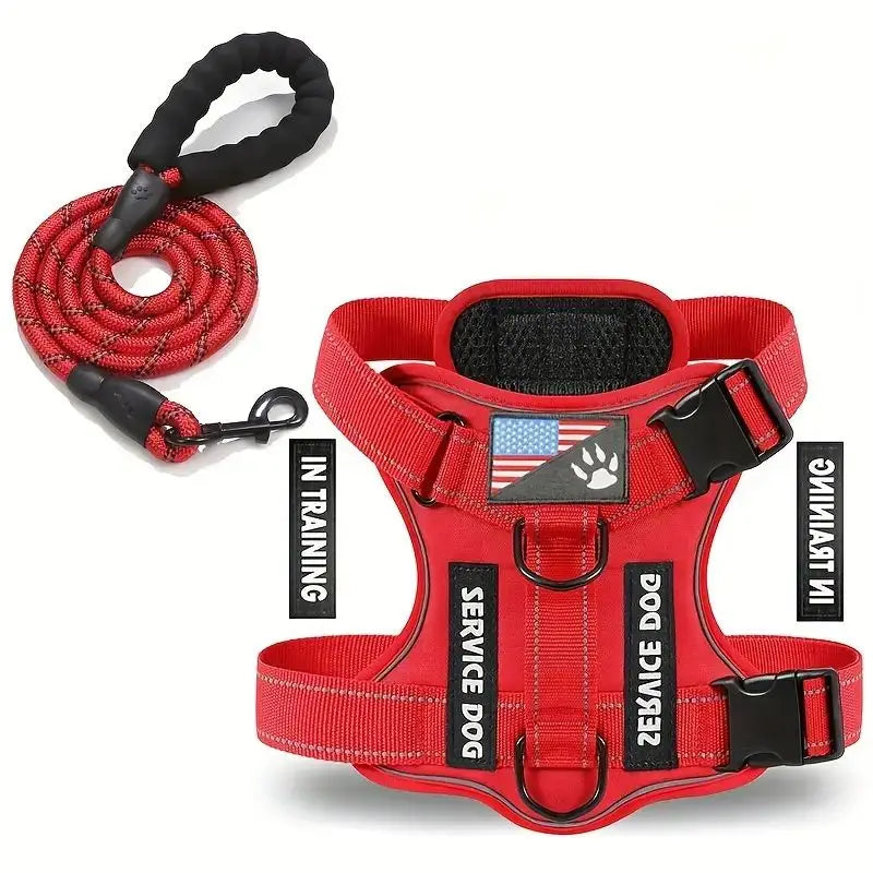 CN Zhejiang Escape Proof Dog Harness And Leash Set Reflective