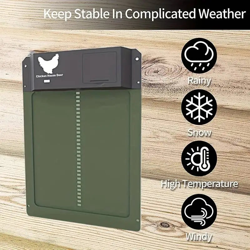 Choice Automatic Chicken Coop Door Opener Battery Powered Light Sensor